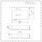Milano Elswick - White Modern Rectangular Countertop Basin with Deck Mounted Mixer Tap - 600mm x 420mm