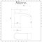 Milano Farington - White Modern Rectangular Countertop Basin with Mono Mixer Tap - 460mm x 420mm