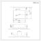 Milano Farington - White Modern Rectangular Countertop Basin with Mono Mixer Tap - 460mm x 420mm