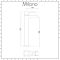 Milano Westby - White Modern Rectangular Countertop Basin with High Rise Mixer Tap - 490mm x 390mm