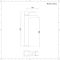 Milano Westby - White Modern Rectangular Countertop Basin with High Rise Mixer Tap - 610mm x 400mm