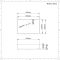 Milano Westby - White Modern Rectangular Countertop Basin with High Rise Mixer Tap - 610mm x 400mm
