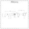 Milano Altham - White Modern Oval Countertop Basin with Wall Mounted Mixer Tap - 520mm x 320mm