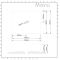 Milano Longton - White Modern Rectangular Countertop Basin with Wall Mounted Mixer Tap - 500mm x 390mm