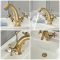 Milano Elizabeth - Traditional Crosshead Mono Basin Mixer Tap - Brushed Gold