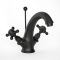 Milano Elizabeth - Traditional Crosshead Mono Basin Mixer Tap - Black