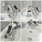 Milano Elizabeth - Traditional Lever Mono Basin Mixer Tap - Chrome and Black