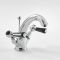 Milano Elizabeth - Traditional Lever Mono Basin Mixer Tap - Chrome and Black