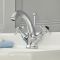 Milano Elizabeth - Traditional Crosshead Mono Basin Mixer Tap - Chrome and Black