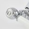 Milano Elizabeth - Traditional Lever Mono Basin Mixer Tap - Chrome and White