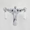 Milano Elizabeth - Traditional Lever Mono Basin Mixer Tap - Chrome and White
