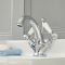 Milano Elizabeth - Traditional Lever Mono Basin Mixer Tap - Chrome and White