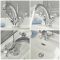 Milano Elizabeth - Traditional Crosshead Mono Basin Mixer Tap - Chrome and White