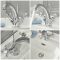 Milano Elizabeth - Traditional Crosshead Mono Basin Mixer Tap - Chrome and White