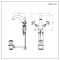 Milano Elizabeth - Traditional Crosshead Mono Basin Mixer Tap - Chrome and White