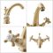 Milano Elizabeth - Traditional Crosshead Mono Basin Mixer Tap - Brushed Brass