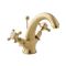 Milano Elizabeth - Traditional Crosshead Mono Basin Mixer Tap - Brushed Brass