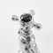Milano Elizabeth - Traditional Crosshead Basin Pillar Taps - Chrome and Black