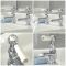Milano Elizabeth - Traditional Lever Basin Pillar Taps - Chrome and White