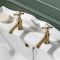 Milano Elizabeth - Traditional Crosshead Basin Pillar Taps - Brushed Brass