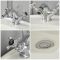 Milano Elizabeth - Traditional Crosshead Mono Bidet Mixer Tap - Chrome and Black