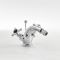 Milano Elizabeth - Traditional Crosshead Mono Bidet Mixer Tap - Chrome and Black