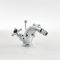 Milano Elizabeth - Traditional Crosshead Mono Bidet Mixer Tap - Chrome and Black