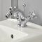 Milano Elizabeth - Traditional Crosshead Mono Bidet Mixer Tap - Chrome and White