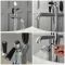 Milano Elizabeth - Traditional Freestanding Mono Bath Shower Mixer Tap with Hand Shower - Chrome and Black