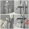 Milano Elizabeth - Traditional Freestanding Mono Bath Shower Mixer Tap with Hand Shower - Chrome and White