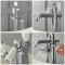 Milano Elizabeth - Traditional Freestanding Mono Bath Shower Mixer Tap with Hand Shower - Chrome and White