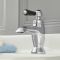 Milano Elizabeth - Traditional Single Lever Mono Basin Mixer Tap - Chrome and Black