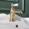 Milano Elizabeth - Traditional Single Lever Mono Basin Tap - Brushed Brass