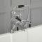 Milano Elizabeth - Traditional Lever Bath Shower Mixer Tap - Chrome and Black