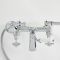 Milano Elizabeth - Traditional Crosshead Bath Shower Mixer Tap - Chrome and White