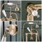 Milano Elizabeth - Traditional Crosshead Bath Shower Mixer Tap - Brushed Brass