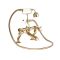 Milano Elizabeth - Traditional Crosshead Bath Shower Mixer Tap - Brushed Brass