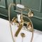 Milano Elizabeth - Traditional Crosshead Bath Shower Mixer Tap - Brushed Brass