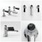 Milano Elizabeth - Traditional 3 Tap-Hole Lever Basin Mixer Tap - Chrome and Black