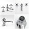 Milano Elizabeth - Traditional 3 Tap-Hole Crosshead Basin Mixer Tap - Chrome and Black