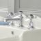 Milano Elizabeth - Traditional Crosshead 3 Tap-Hole Basin Mixer Tap - Choice of Finish