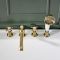 Milano Elizabeth - Traditional 4 Tap-Hole Crosshead Bath Shower Mixer Tap - Brushed Brass