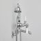 Milano Elizabeth - Traditional Wall Mounted Lever Bath Shower Mixer Tap - Chrome and White