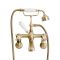 Milano Elizabeth - Traditional Wall Mounted Crosshead Bath Shower Mixer Tap - Brushed Brass