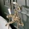 Milano Elizabeth - Traditional Wall Mounted Crosshead Bath Shower Mixer Tap - Brushed Brass