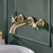 Milano Elizabeth - Traditional Wall Mounted Crosshead 3 Tap-Hole Basin Mixer Tap - Choice of Finish