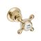 Milano Elizabeth - Traditional Wall Mounted 3 Tap-Hole Crosshead Basin Mixer Tap - Brushed Brass