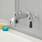 Milano Elizabeth - Traditional Wall Mounted 3 Mixer Tap-Hole Lever Bath Filler Mixer Tap - Chrome and Black