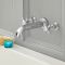 Milano Elizabeth - Traditional Wall Mounted 3 Mixer Tap-Hole Crosshead Bath Filler Mixer Tap - Chrome and White