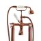 Milano Elizabeth - Traditional Freestanding Crosshead Bath Shower Mixer Tap with Hand Shower - Brushed Copper